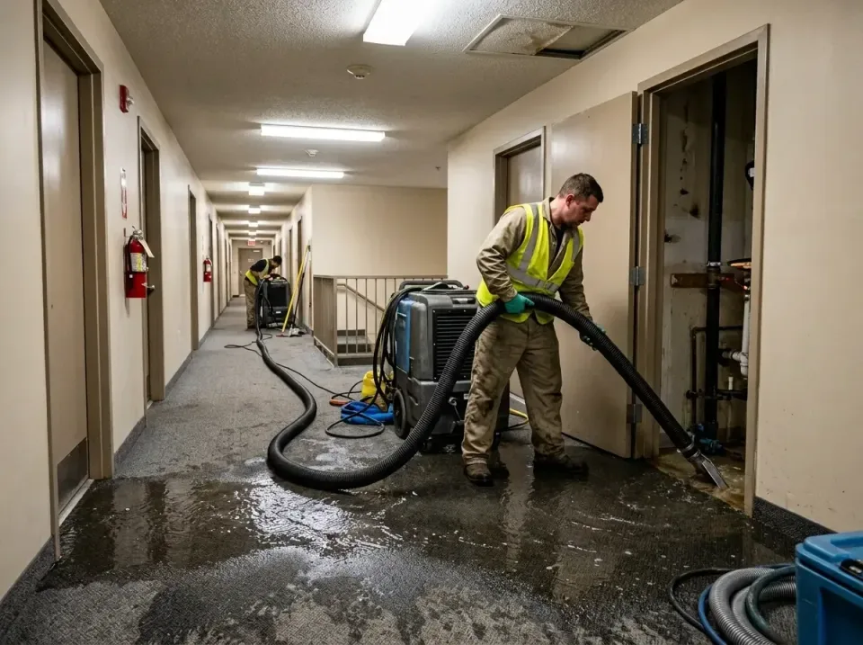 multi-unit-apartment-hallway-f-005 — frequently asked questions, Emergency Burst Pipe Water Extraction & Removal in East Set…